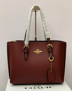 Coach Mollie Tote Bag 25 in Burgundy