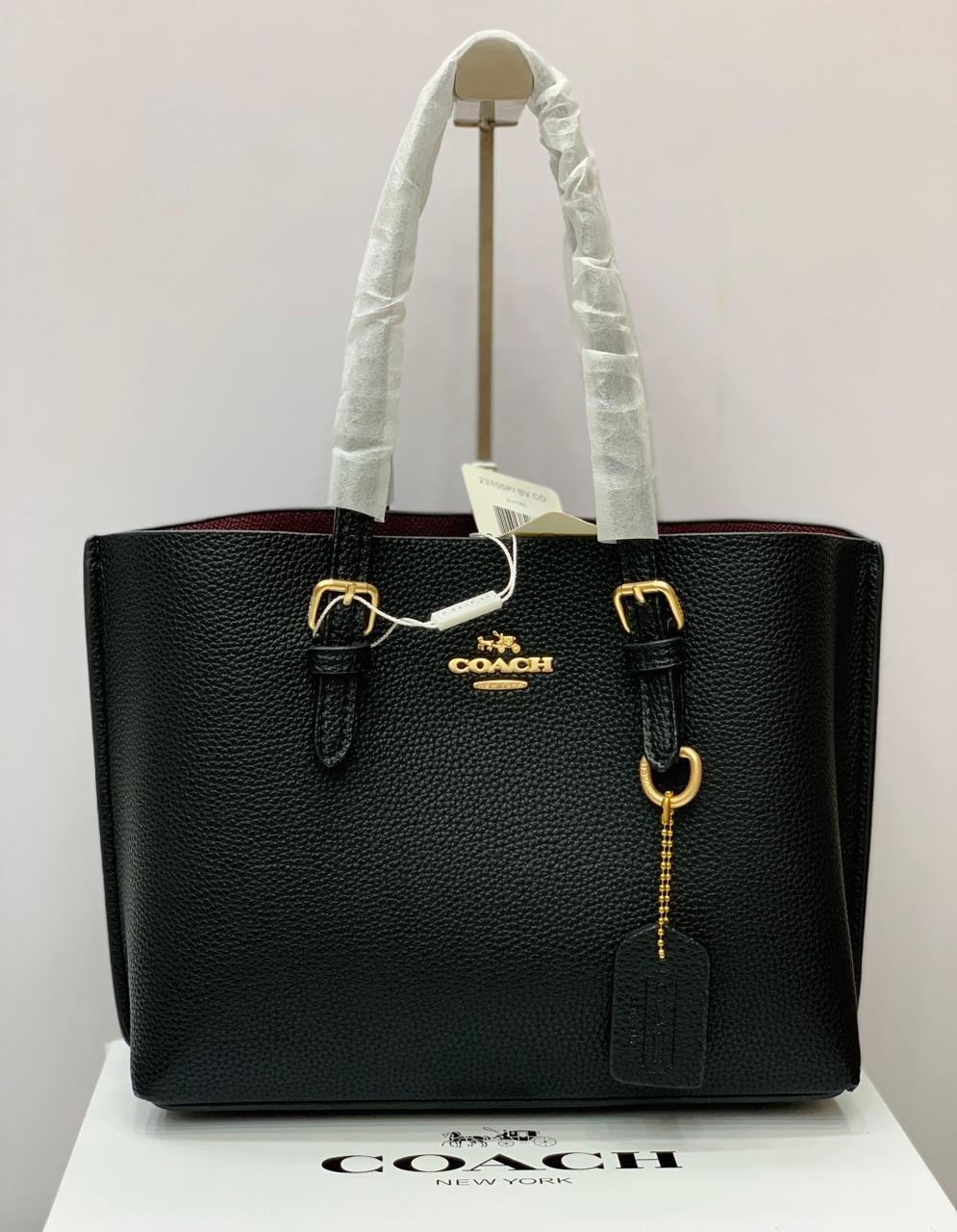Coach Mollie Tote Bag 25 in Black