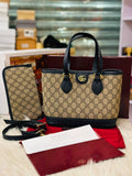Gucci GG Supreme Ophidia Small Tote Bag in Black