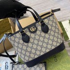 Gucci GG Supreme Ophidia Small Tote Bag in Black