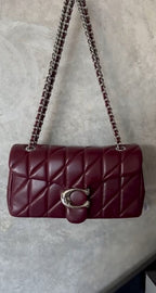 Coach Tabby 26 Shoulder Bag in Maroon