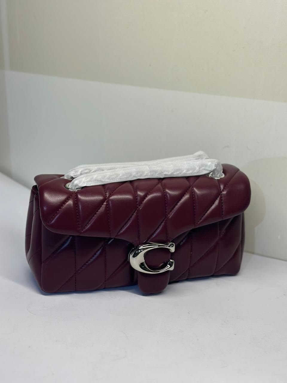 Coach Tabby 26 Shoulder Bag in Maroon
