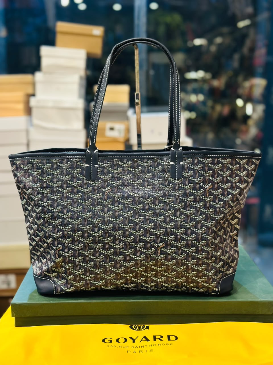 Goyard Saint Louis PM Tote Bag in Blue