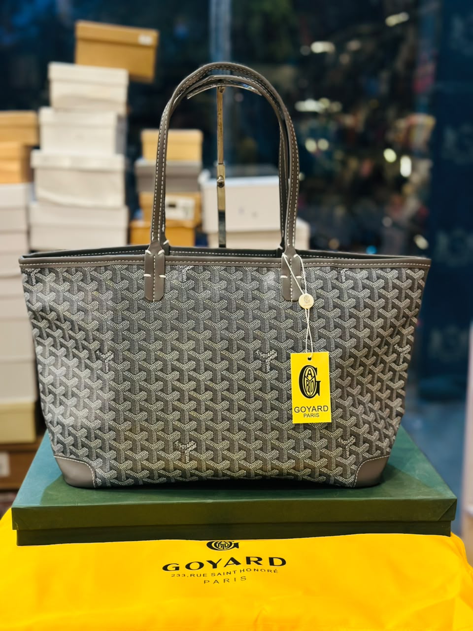 Goyard Saint Louis PM Tote Bag in Grey