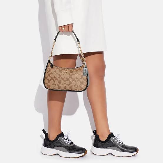 Coach Teri Shoulder Bag in Black Trim