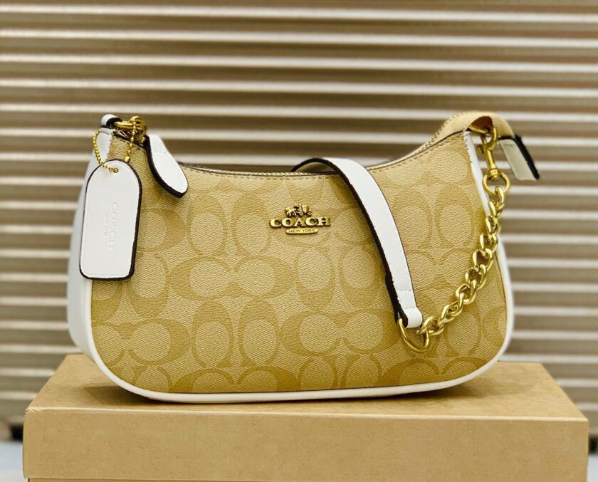 Coach Teri Shoulder Bag in White Trim