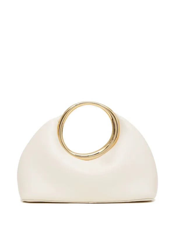 Jacquemus Handbag in White with Ring Handle