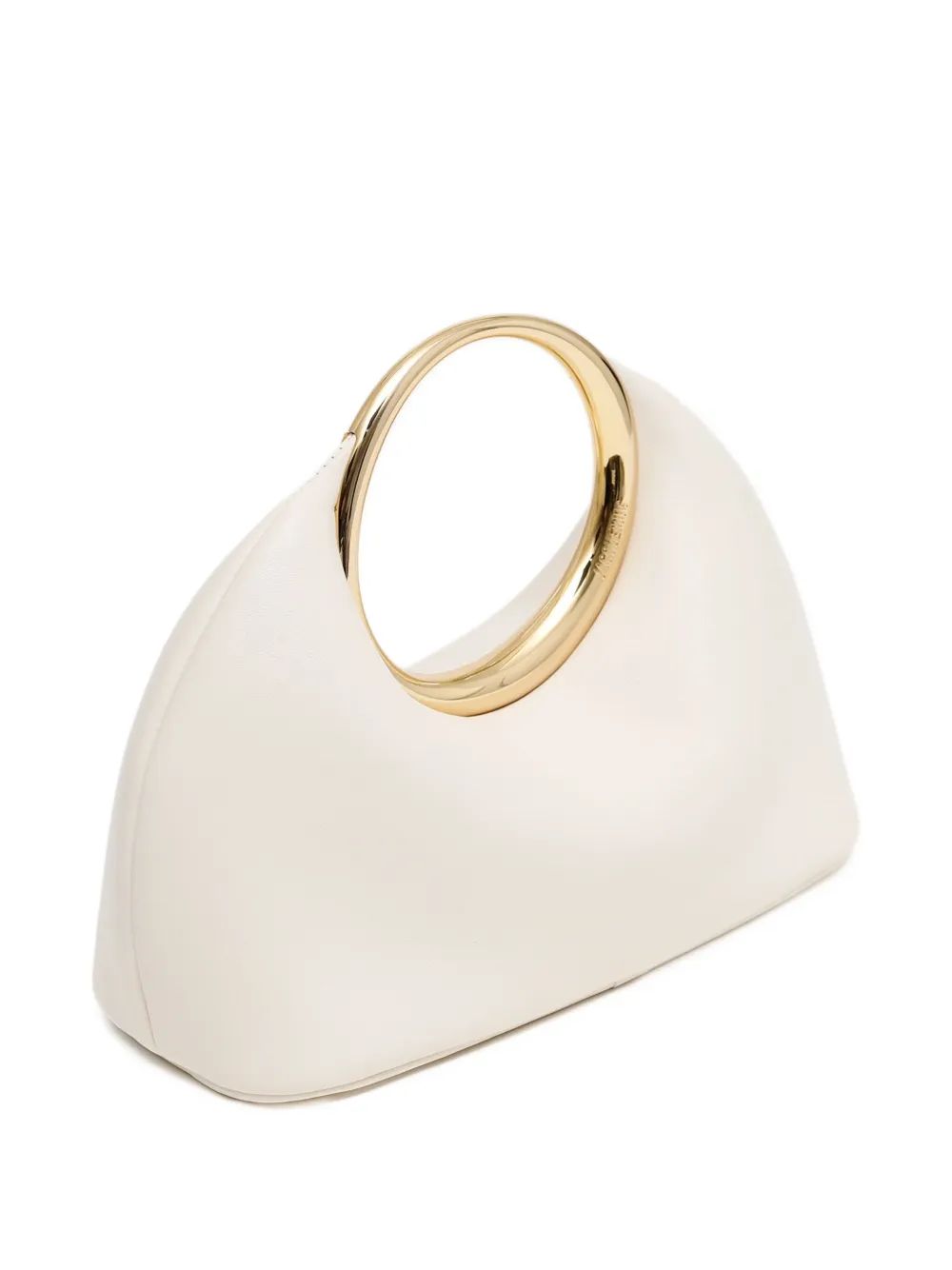 Jacquemus Handbag in White with Ring Handle