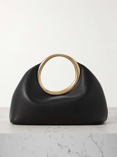 Jacquemus Handbag in Black with Ring Handle