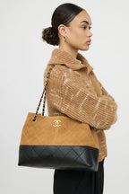Chanel Suede Tote in Mustard