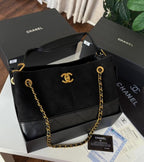 Chanel Suede Tote in Black