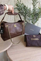 Chanel Tote Bag in Chocolate Brown