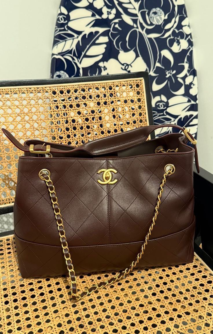 Chanel Tote Bag in Chocolate Brown