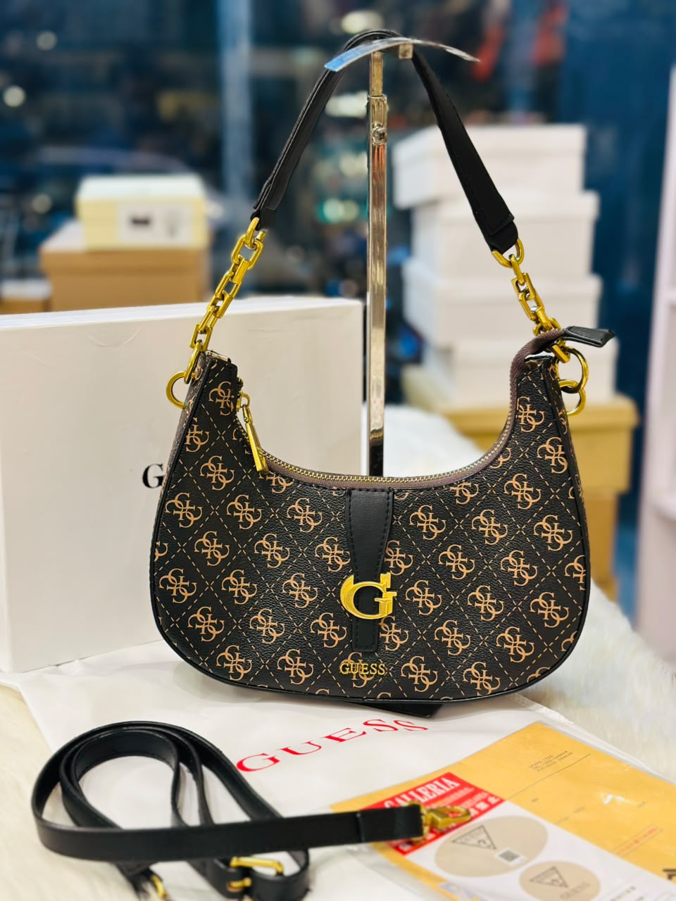 Kuba Top Zip Shoulder Bag -HB035