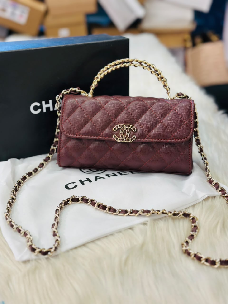 Kelly top-handle flap bag-HB45