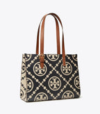 Monogram Contrast Embossed Tote