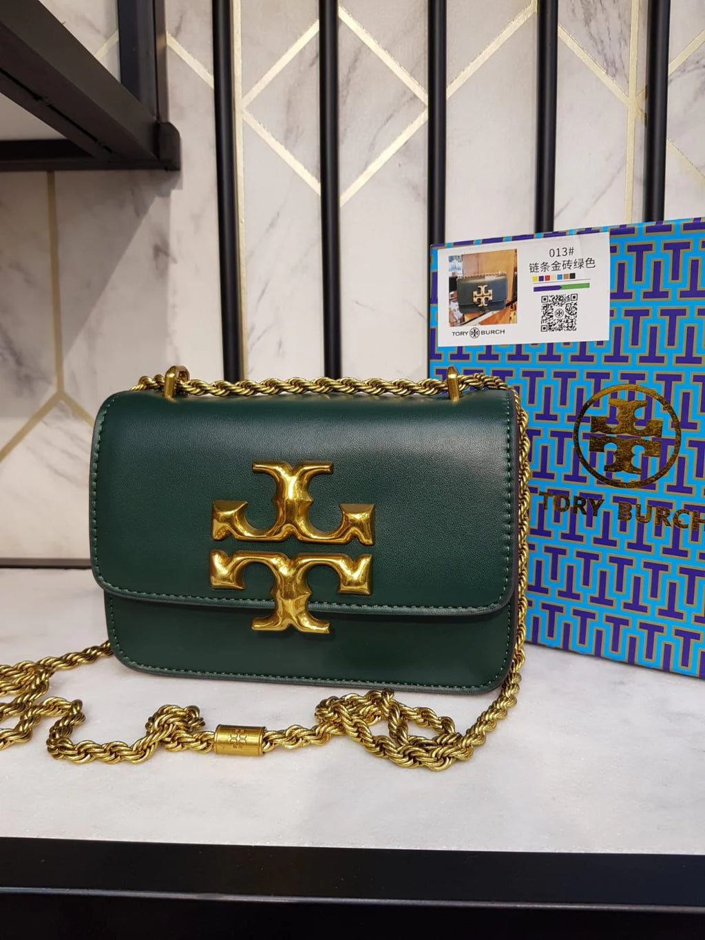 Tory Burch Eleanor Small Bag in Green