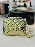 Chanel Flap Bag & Star Coin Purse in Golden