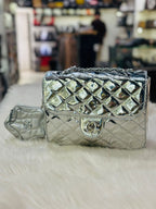 Chanel Flap Bag & Star Coin Purse in Silver