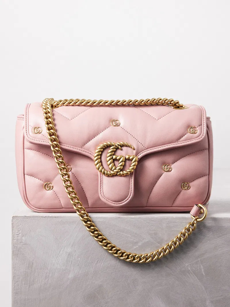 Gucci GG Marmont Shoulder Bag in Pink