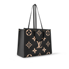 Louis Vuitton Bicolor On-the-Go GM Handbag in Black