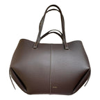 Polène Cyme Tote in Chocolate Brown