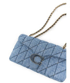 Coach Tabby 26 Bag in Blue Quilted Denim Cotton