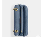 Coach Tabby 26 Bag in Blue Quilted Denim Cotton