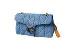 Coach Tabby 26 Bag in Blue Quilted Denim Cotton